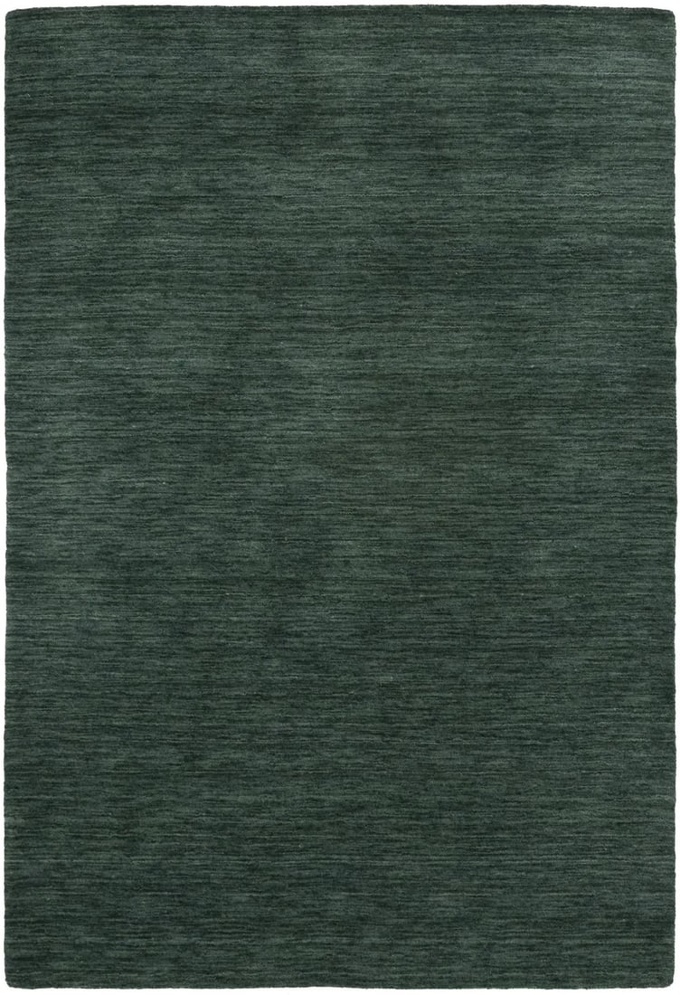Dark Green Hand-Loomed Gabbeh Wool Rug 4'2 x 6' Modern Design: Dark Green Hand-Loomed Gabbeh Wool Rug 4'2 x 6' Modern Design Enhance your living space with this exquisite Dark Green Solid Design Hand-Loomed 4'2" x 6'0" Gabbeh Wool Rug. Crafted with care, this are