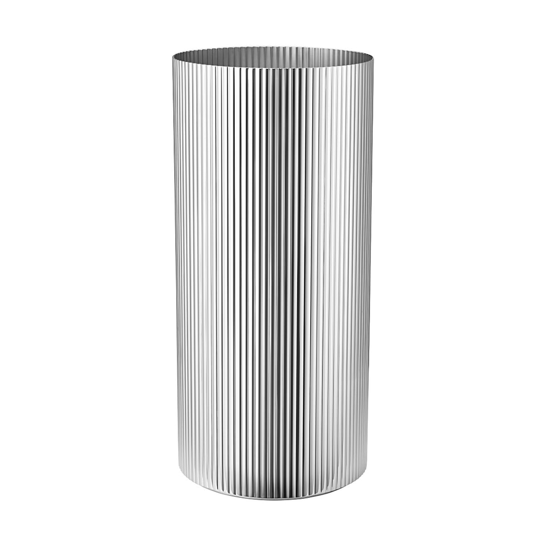 Georg Jensen Bernadotte Stainless Steel Vase Large Vintage Design: Georg Jensen Bernadotte Stainless Steel Vase Large Vintage Design This stunning large table vase from the Bernadotte collection by Georg Jensen exemplifies timeless Scandinavian design, featuring eleg