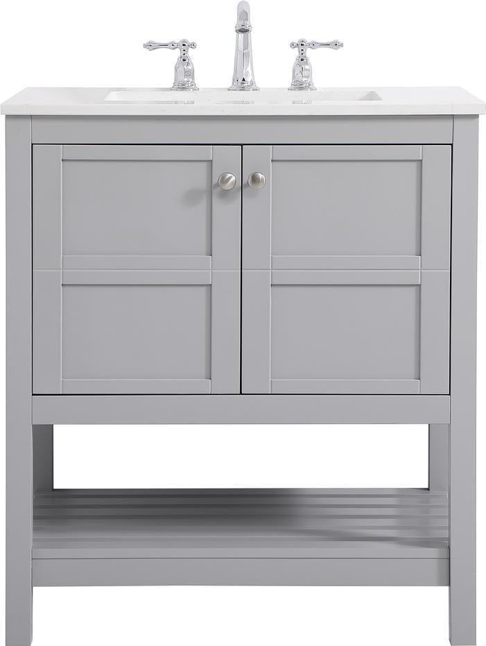 Elegant Lighting 30 Inch Traditional Bathroom Vanity Antique Style: Elegant Lighting 30 Inch Traditional Bathroom Vanity Antique Style This 30" Traditional Vanity combines a timeless antique or vintage style with modern functionality, perfect for enhancing your bathro