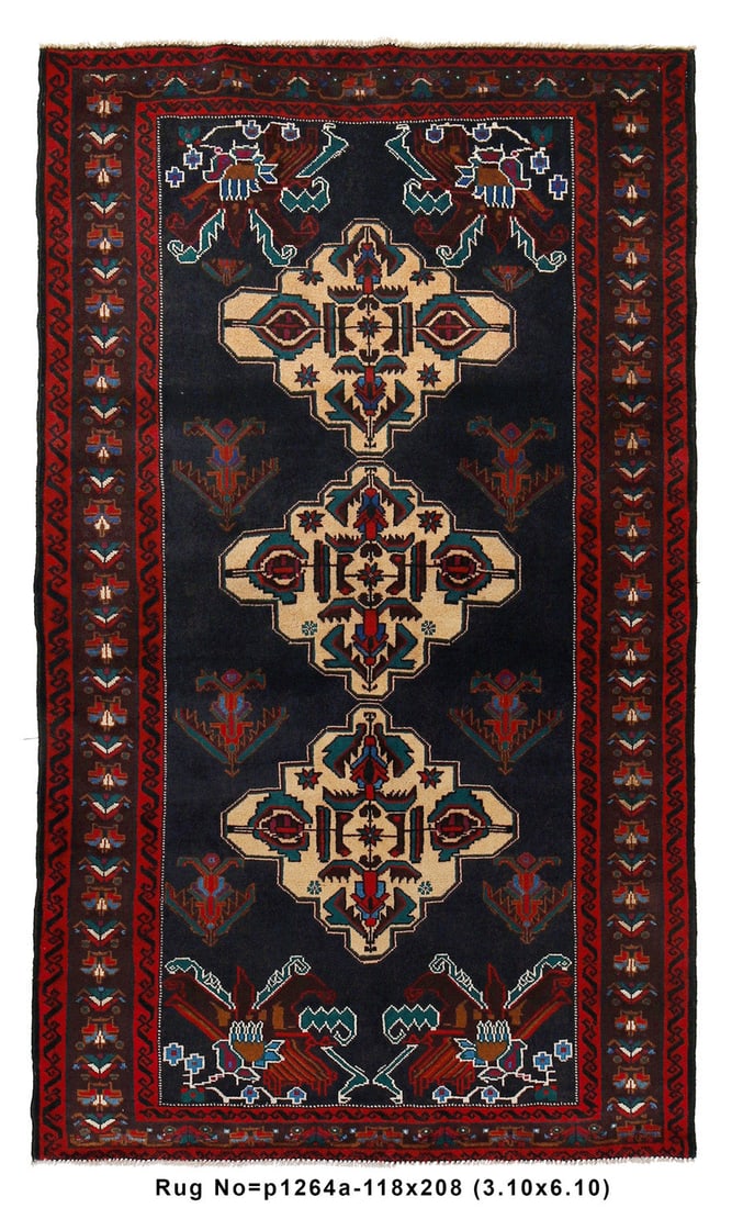 Black Blue Tribal Wool Rug 4 x 7 Artistic Pattern: Black Blue Tribal Wool Rug 4 x 7 Artistic Pattern Free continental US Shipping Enhance your living space with this striking 3.10 x 6.10 Black Blue Tribal Wool Rug. Crafted from high-quality wool, this