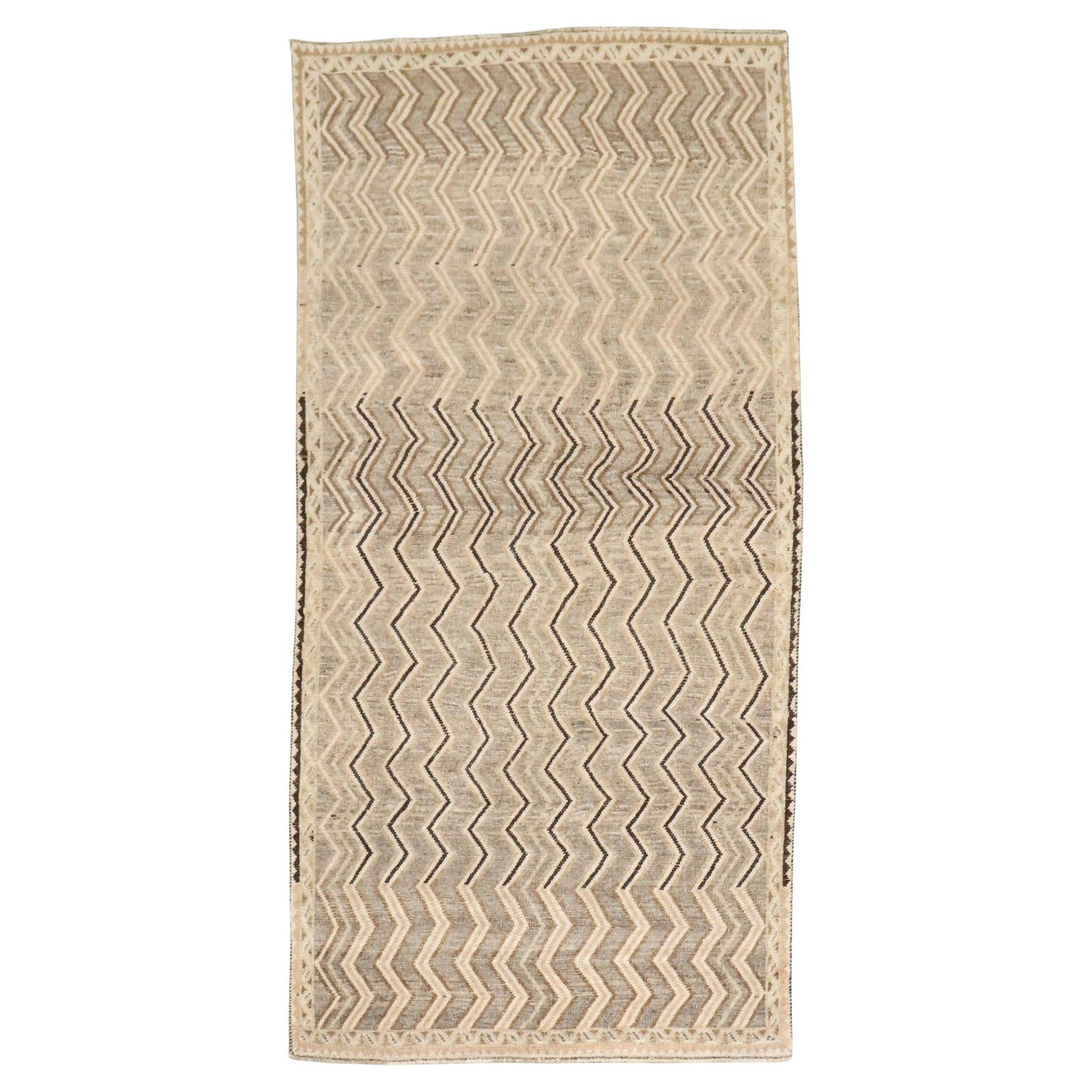 Mid 20th Century Tribal Wool Gabbeh Rug 45 x 91 Hand-Knotted: Mid 20th Century Tribal Wool Gabbeh Rug 45 x 91 Hand-Knotted Discover the beauty of this vintage Persian Gabbeh rug, a stunning piece that showcases the artistry of mid-20th-century tribal design. Cra