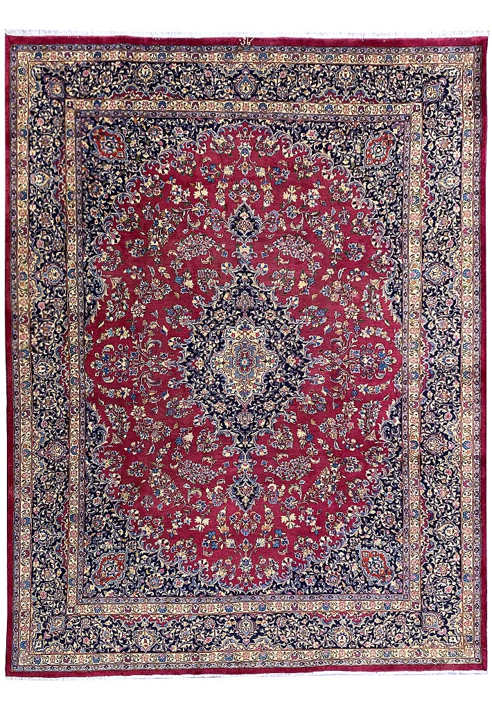 9.9 x 11.7 SIGNED Persian Handmade Wool Rug (1 of 13)