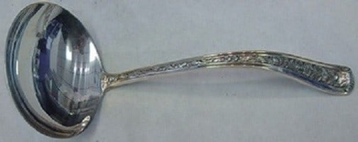 Watson Windsor Rose Sterling Silver Gravy Ladle 6 Inch: Watson Windsor Rose Sterling Silver Gravy Ladle 6 Inch This elegant 6" gravy ladle, crafted from sterling silver, features the exquisite Windsor Rose pattern by Watson. Dating from 1900 to 1940, this