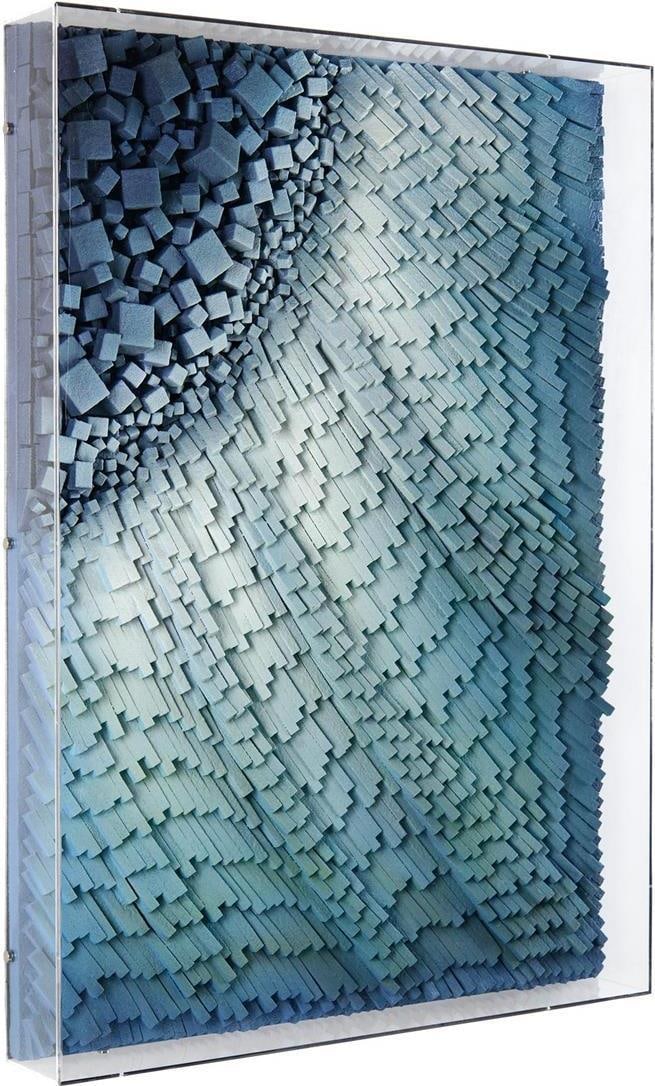 Tony Fey Ocean Light IV Acrylic Box Art 40H x 28W Vertical: Tony Fey Ocean Light IV Acrylic Box Art 40H x 28W Vertical Transform your space with Tony Fey's captivating lithograph, Ocean Light IV. This stunning piece features a vertical orientation and showcase