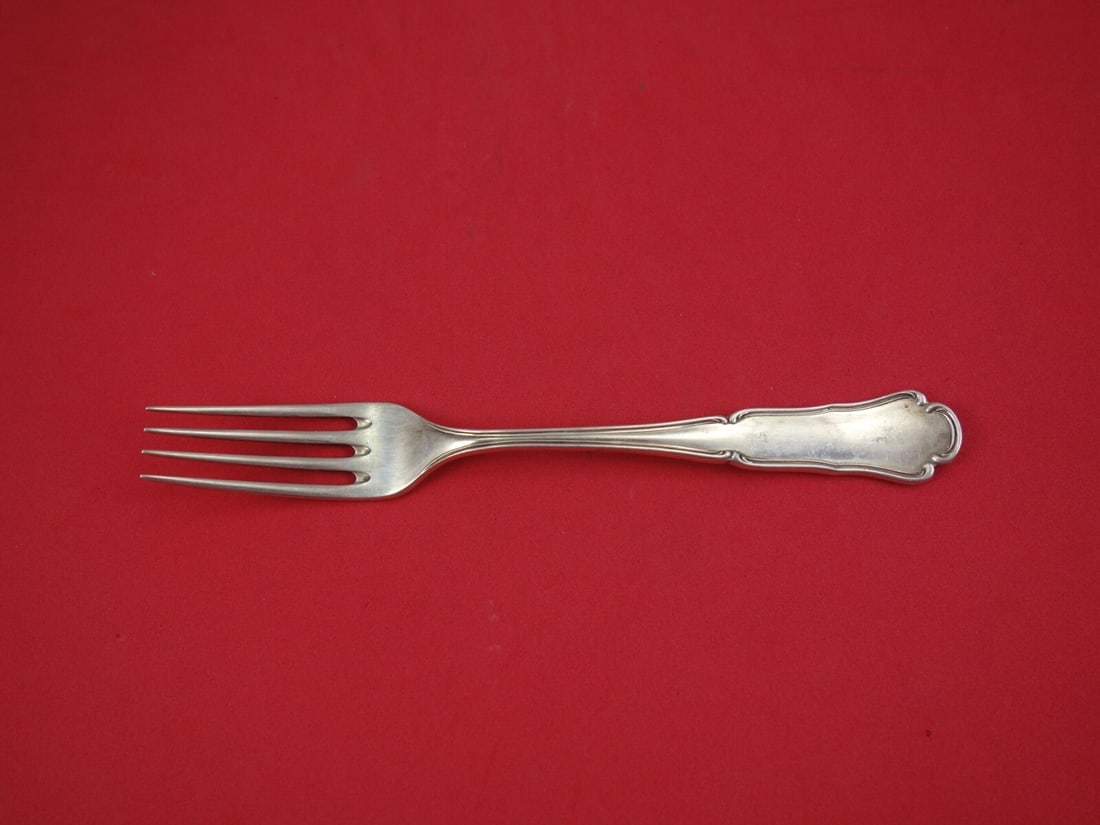 Buccellati Savoy Sterling Silver Salad Fork 6 7/8" Flatware: Buccellati Savoy Sterling Silver Salad Fork 6 7/8" Flatware Elevate your dining experience with the Savoy Salad Fork by Buccellati. Crafted from high-quality sterling silver, this elegant 6 7/8" fork
