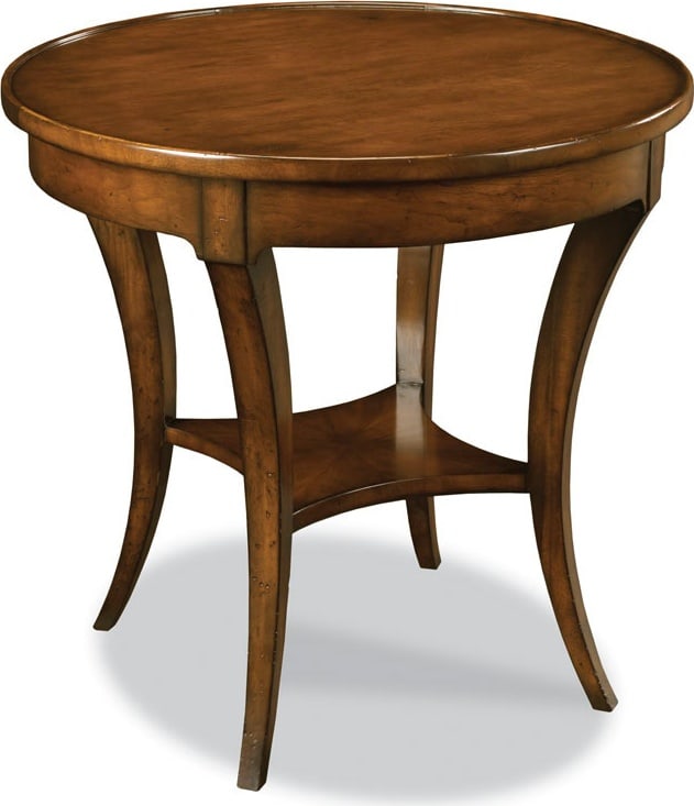 Renee French Style Bordeaux Finish Circular Side Table: Renee French Style Bordeaux Finish Circular Side Table Introducing the Renee French Directoire Bordeaux Table, an exquisite addition to your home decor. This side table exemplifies 18th Century French