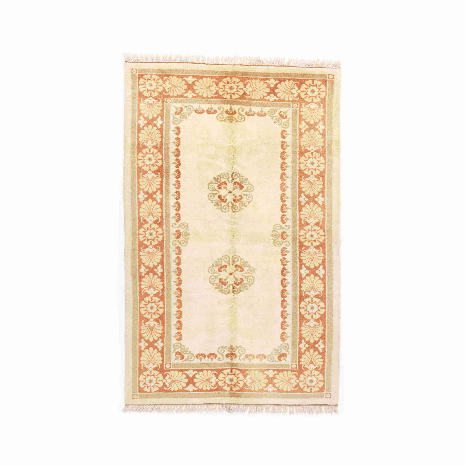 Authentic Handmade Milas Wool on Wool Carpet 62.2 x 97.6: Authentic Handmade Milas Wool on Wool Carpet 62.2 x 97.6 Discover the exquisite craftsmanship of this authentic handmade Milas carpet, featuring a luxurious wool on wool construction. Known for its vi