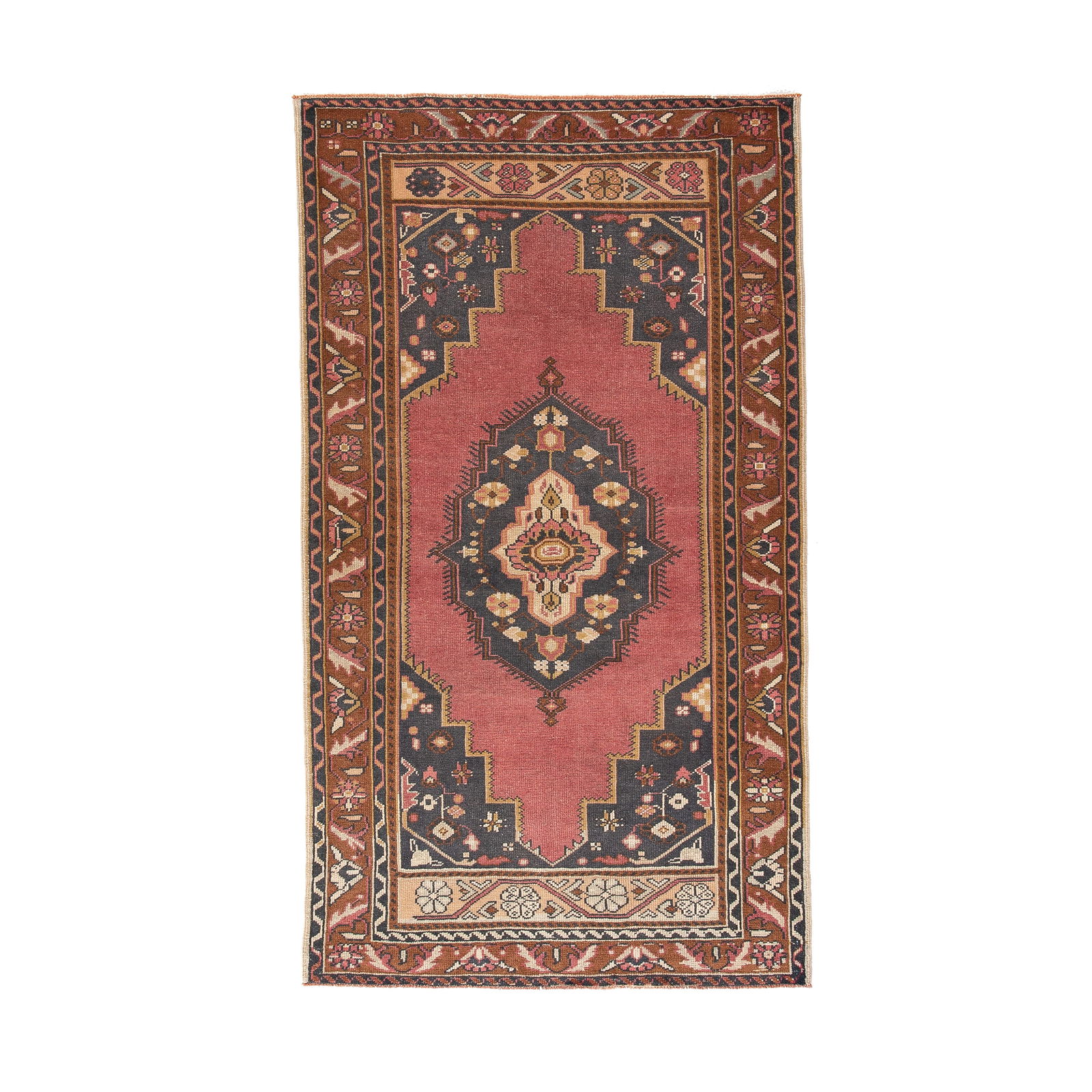 Authentic Handmade Anatolia Wool Carpet 41.3 x 74 Inches: Authentic Handmade Anatolia Wool Carpet 41.3 x 74 Inches Experience the rich tradition of Anatolian craftsmanship with this authentic handmade carpet. Crafted from high-quality wool on wool, this exqu