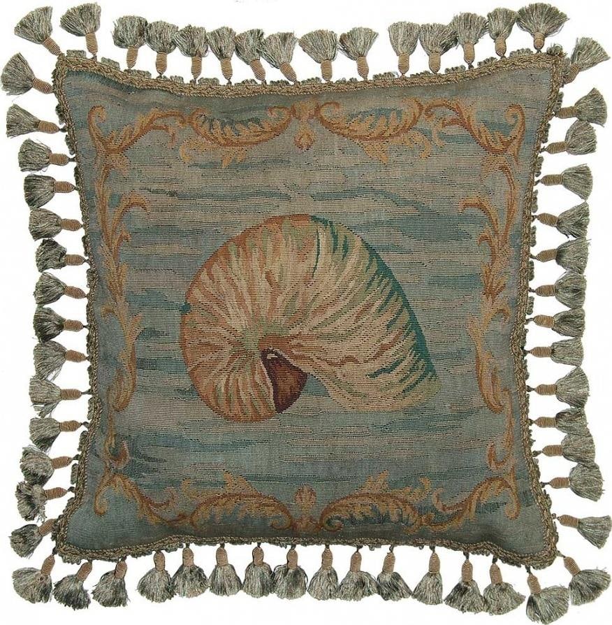 Provence Home Luxury Aubusson Style 20x20 Velvet Pillow: Provence Home Luxury Aubusson Style 20x20 Velvet Pillow Enhance your living space with this luxurious Aubusson style handcrafted pillow. Featuring a beautiful hand-dyed velvet fabric in a sophisticate