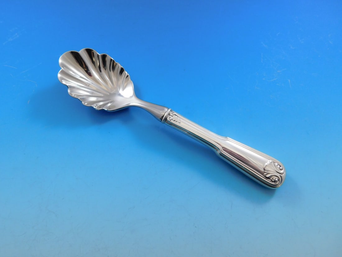 Gorham Sterling Shell Hampton Flatware Set 45 Pieces - 9