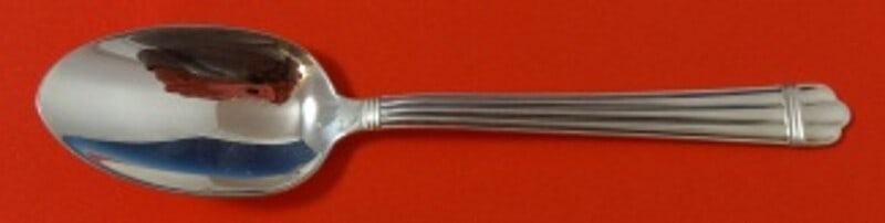 Christofle Aria Sterling Silver Vintage Soup Spoon 6 3/4": Christofle Aria Sterling Silver Vintage Soup Spoon 6 3/4" Elevate your dining experience with this exquisite Aria by Christofle Sterling Silver Place Soup Spoon. Crafted from high-quality sterling sil