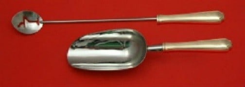 Towle Lady Constance Sterling Silver Bar Serving Set 2pc Martini Spoon Ice Scoop: Towle Lady Constance Sterling Silver Bar Serving Set 2pc Martini Spoon Ice Scoop This exquisite Lady Constance by Towle Sterling Silver Bar Serving Set features a custom-made hollow handle with stainl