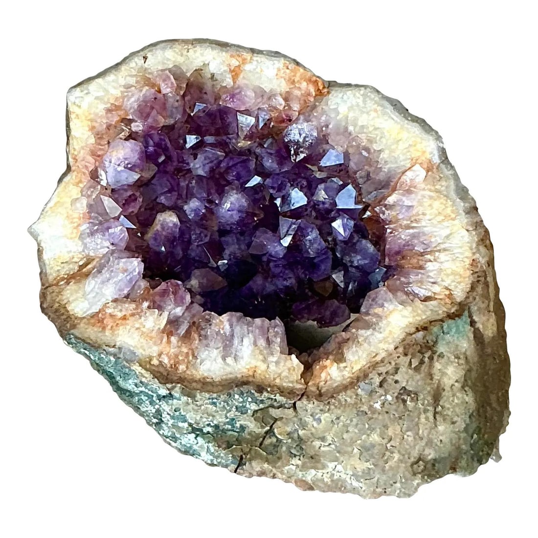 Vintage Boho Amethyst Geode Natural Crystal Display 8.5in (1 of 10)