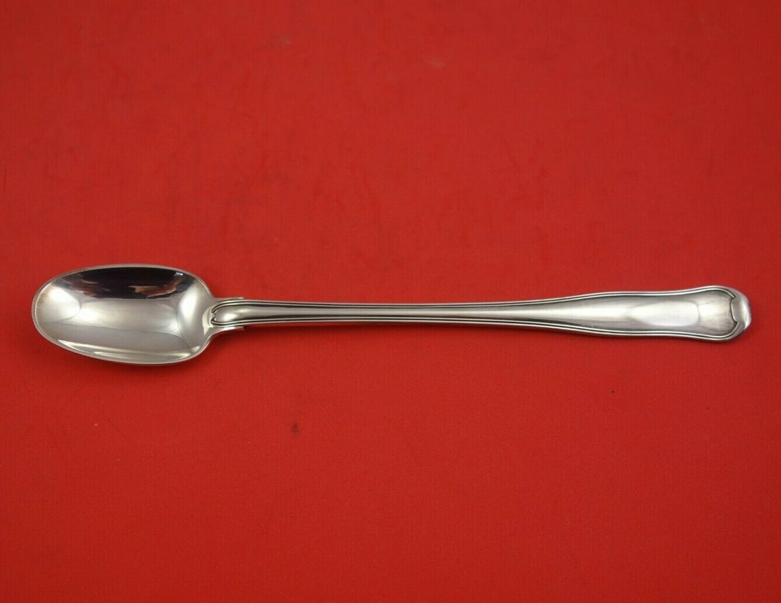 Georg Jensen Old Danish Sterling Silver Iced Tea Spoon 7 1/4": Georg Jensen Old Danish Sterling Silver Iced Tea Spoon 7 1/4" Elevate your dining experience with this elegant iced tea spoon from the renowned Old Danish pattern by Georg Jensen. Crafted from high-qu