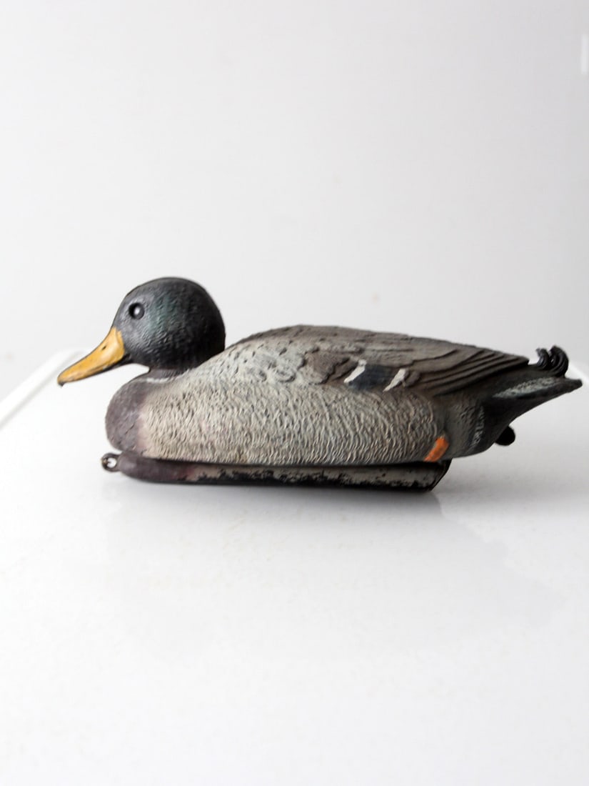 Vintage Italian Brevettato Mallard Drake Duck Decoy 15.25" (1 of 13)