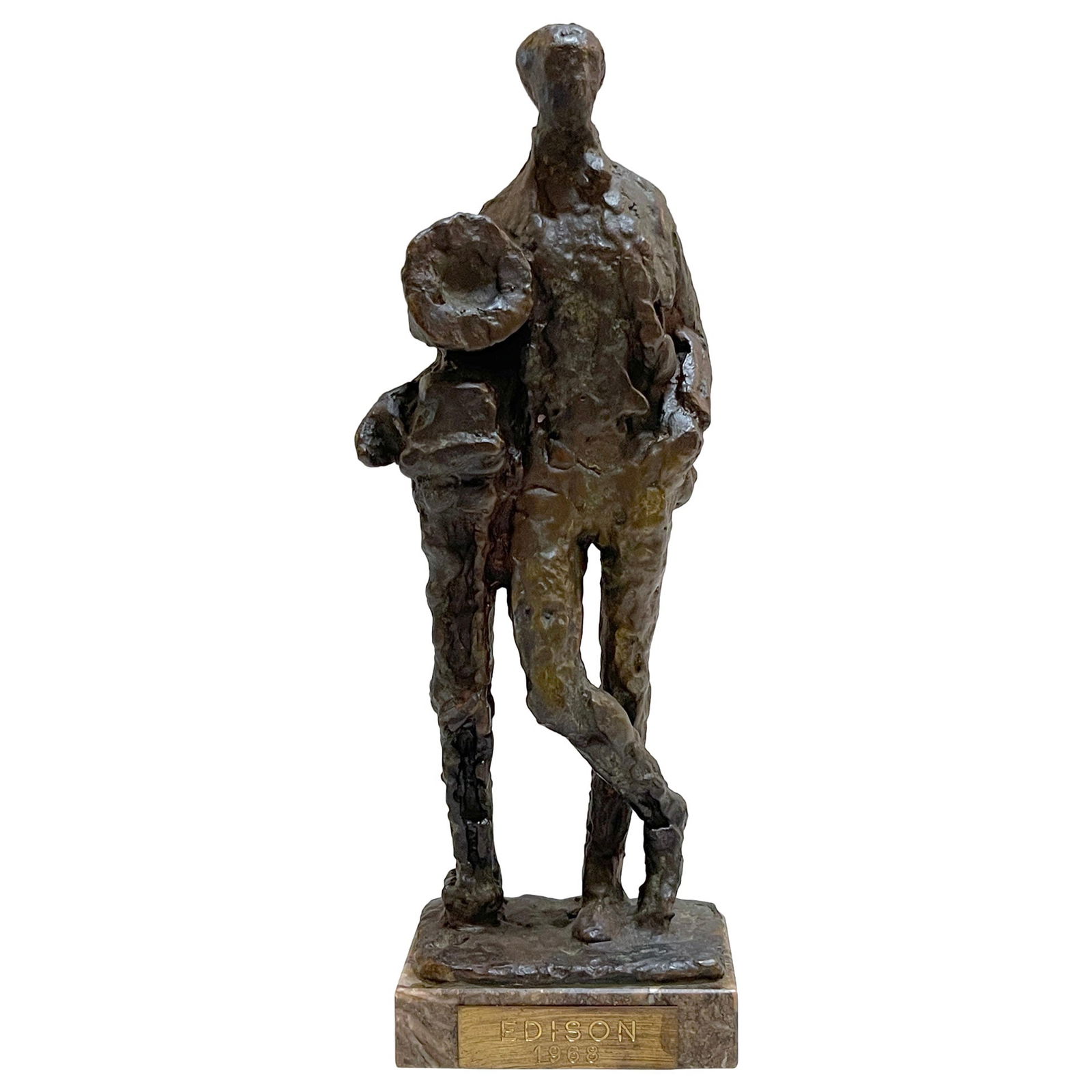 Leonard Bernstein 1968 Edison Classical Music Award Brass Bronze Marble: Leonard Bernstein 1968 Edison Classical Music Award Brass Bronze Marble Celebrate the legacy of Leonard Bernstein with this Edison Award, presented in 1968. This modern award, crafted from brass, bron