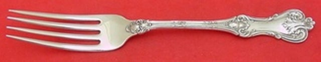Frank Smith Federal Cotillion Sterling Silver Dinner Fork 7.5": Frank Smith Federal Cotillion Sterling Silver Dinner Fork 7.5" This stunning dinner fork features the elegant Federal Cotillion pattern by Frank Smith, crafted from high-quality sterling silver. Measu