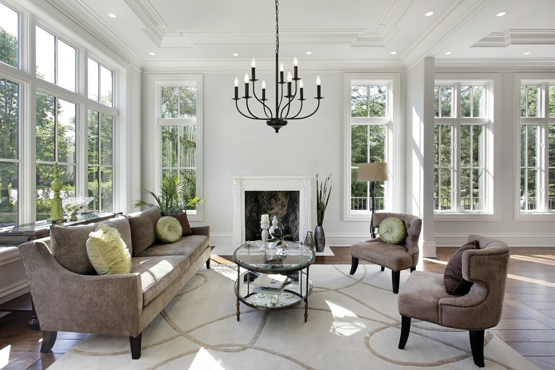 Westley 9-Light Modern Black Chandelier for Dining or Living Room 28 Inch: Westley 9-Light Modern Black Chandelier for Dining or Living Room 28 Inch This nine-light chandelier features a modern Art Nouveau-inspired design with a black finish, making it a stylish focal point