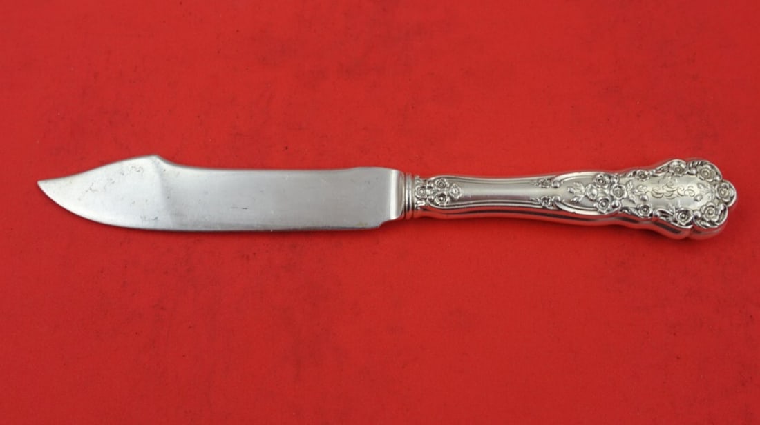 Gorham Buttercup Sterling Silver Fish Knife 8 Inch Hollow Handle: Gorham Buttercup Sterling Silver Fish Knife 8 Inch Hollow Handle This exquisite Buttercup fish knife by Gorham features a hollow handle and a full sterling silver blade, measuring 8 inches in length.