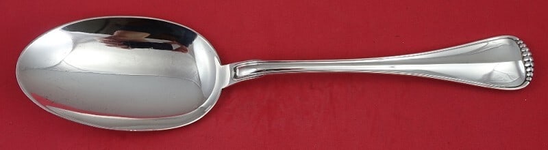 Buccellati Milano Sterling Silver Casserole Spoon 11": Buccellati Milano Sterling Silver Casserole Spoon 11" Introducing the Milano by Buccellati Casserole Spoon, a stunning serving piece that blends traditional craftsmanship with contemporary elegance. H