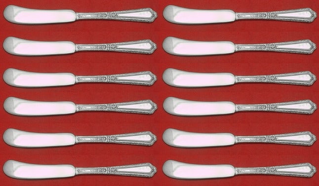 Towle D'Orleans Sterling Silver Butter Spreader Set of 12 Flat Handle 6 Inch: Towle D'Orleans Sterling Silver Butter Spreader Set of 12 Flat Handle 6 Inch This elegant set of 12 butter spreaders features a classic flat handle design from the D'Orleans pattern by Towle. Each spr