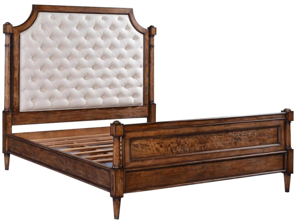Grayson King Bed Solid Wood English Traditional Antique Style (1 of 3)