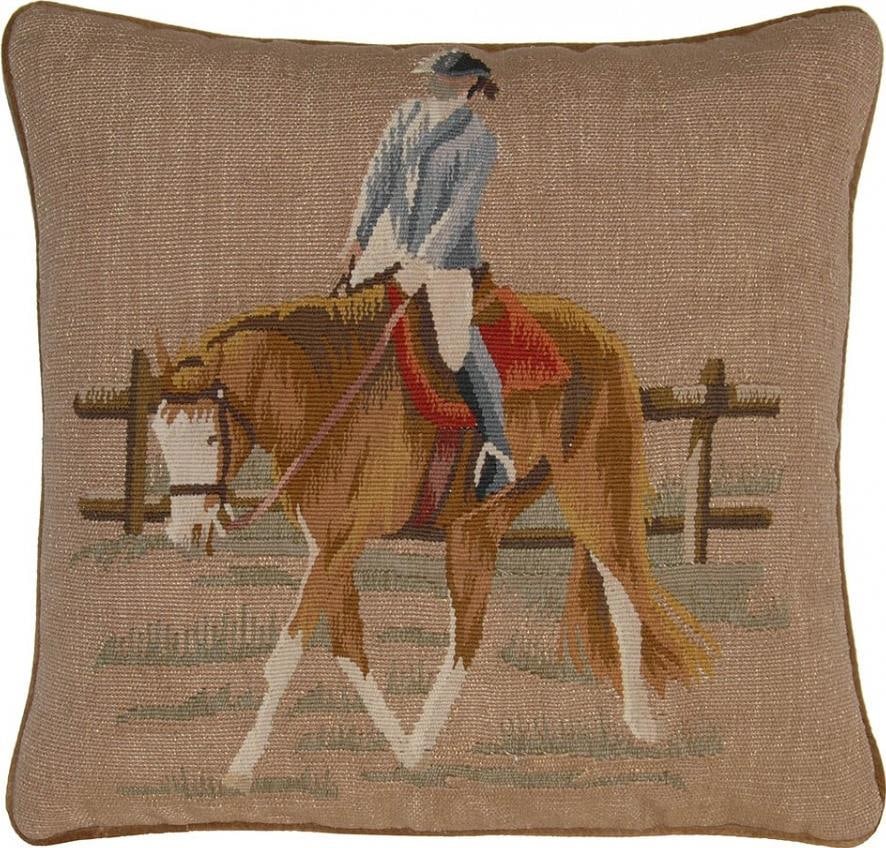 Provence Home Olive Green Aubusson Velvet Pillow 20x20: Provence Home Olive Green Aubusson Velvet Pillow 20x20 Elevate your home decor with this sophisticated olive Aubusson throw pillow, featuring a charming equestrian style. Crafted with a luxurious velv