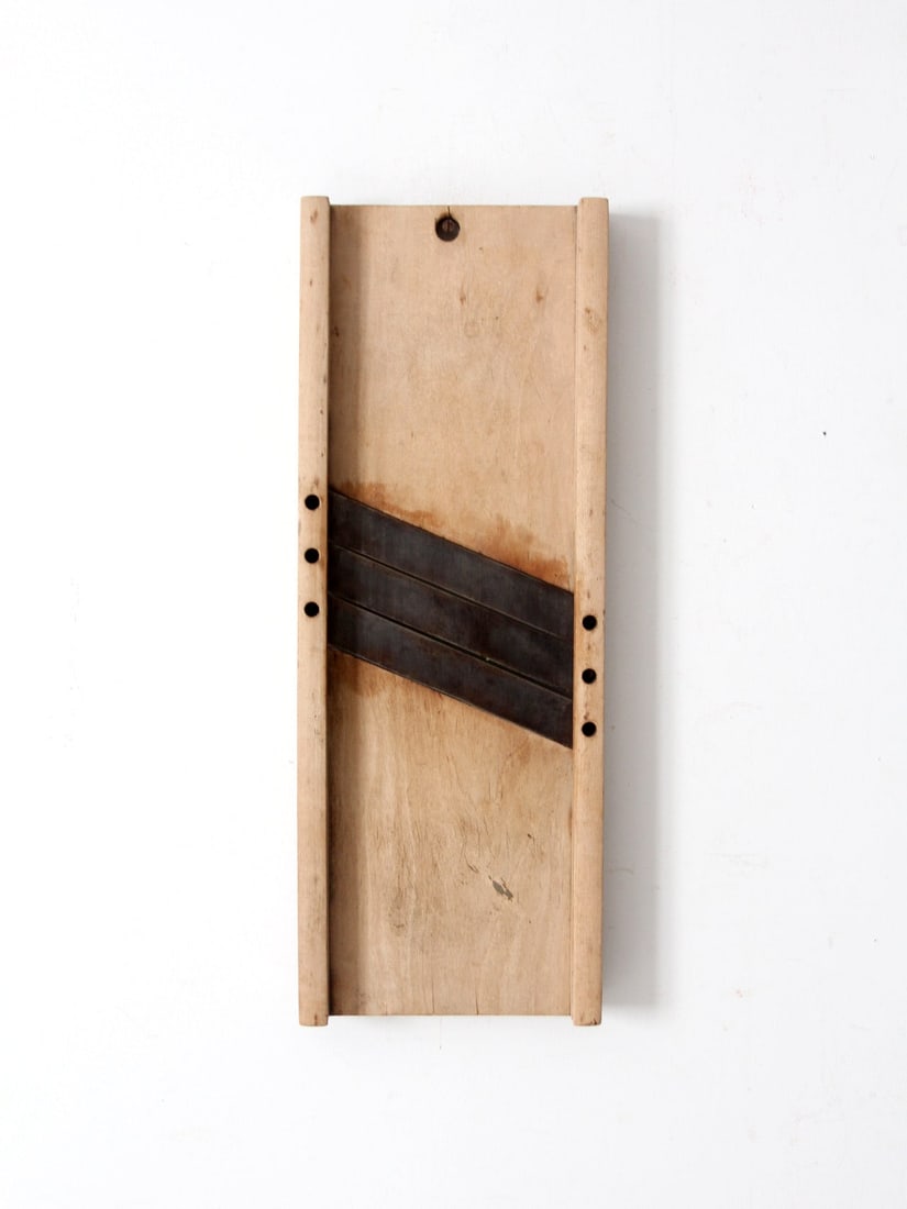 Antique Wooden Kitchen Mandolin Decorative Accent 23.75 x 8.75 in (1 of 10)