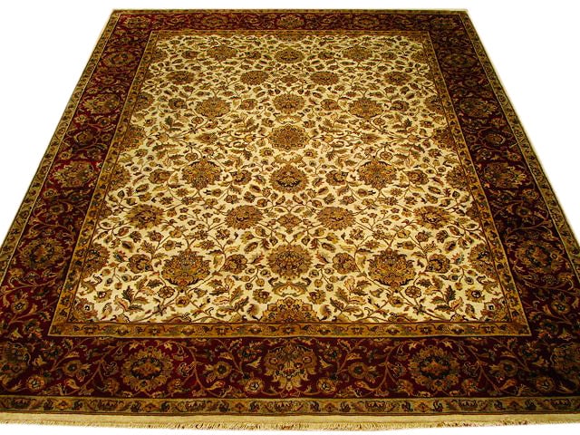 Handmade Wool Rug 8'2 x 10'3 Bold Geometric Patterns Ivory Black: Handmade Wool Rug 8'2 x 10'3 Bold Geometric Patterns Ivory Black Free continental US Shipping Elevate your home decor with this exquisite handmade wool rug featuring a dense and lustrous texture. Desi