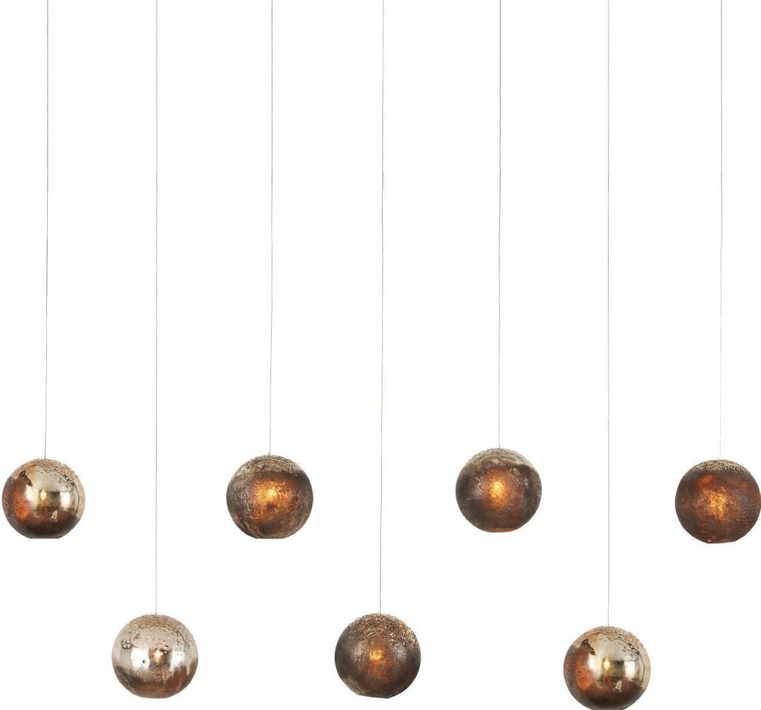 Currey Pathos 7-Light Pendant Vintage Style Lighting: Currey Pathos 7-Light Pendant Vintage Style Lighting Illuminate your space with the Handcrafted Pathos 7-Light Pendant, designed with a blend of antique and vintage styles. This elegant lighting fixtu