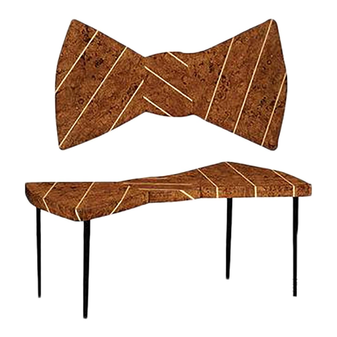 Burl Walnut Coffee Table with Cross Inlay Iron Base JC-494796: Burl Walnut Coffee Table with Cross Inlay Iron Base JC-494796 This modern coffee table features a burl walnut top with cross inlay work and sturdy iron base legs. Part of the Alexander Julian Collecti