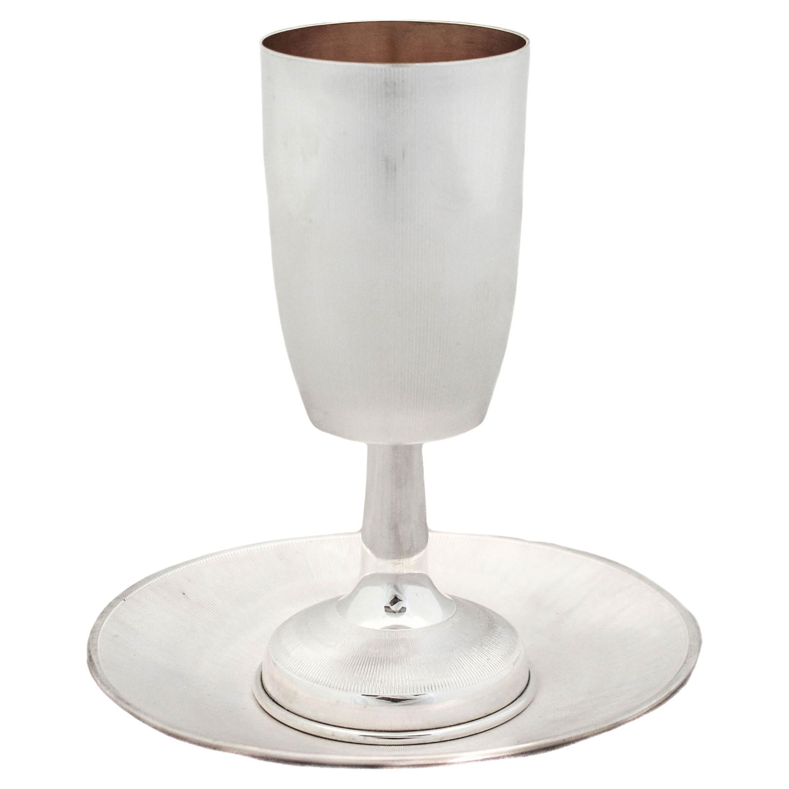 Sterling Silver Kiddush Cup and Plate Set from Israel 2022: Sterling Silver Kiddush Cup and Plate Set from Israel 2022 Elevate your dining experience with this exquisite Sterling Silver Kiddush Cup and Plate set. Crafted from high-quality sterling silver, this