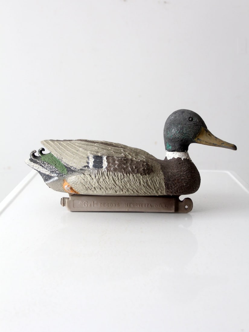 Vintage G&H Mallard Drake Duck Decoy 19 in Cast Plastic (1 of 9)