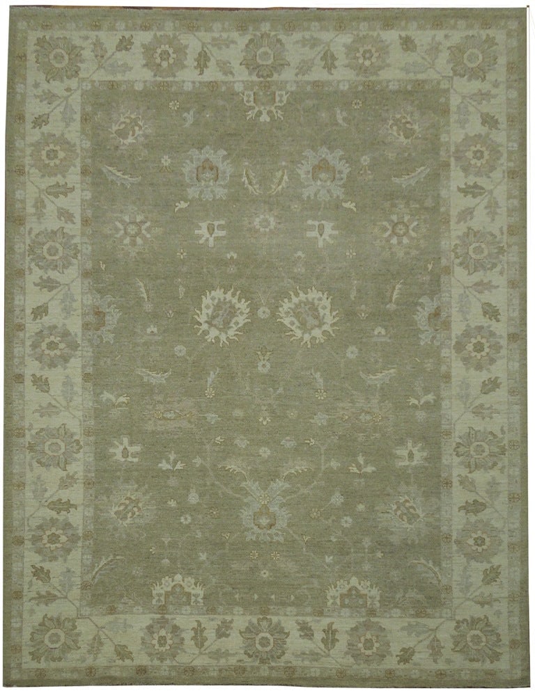 Sage Green Chobi Peshawar Rug 9'3 x 11'8 Hand-Crafted Luxury: Sage Green Chobi Peshawar Rug 9'3 x 11'8 Hand-Crafted Luxury Free continental US Shipping Elevate your living space with this stunning 9.3 x 11.8 Sage Green Chobi Peshawar Rug. Handcrafted from 100% g