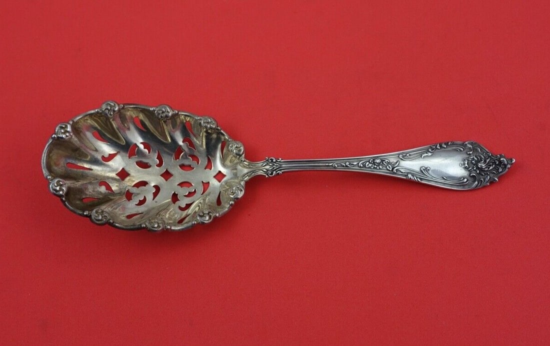 Watson Altair Sterling Silver Serving Spoon 7 7/8 Inch: Watson Altair Sterling Silver Serving Spoon 7 7/8 Inch This exquisite serving spoon from the Altair pattern by Watson is crafted from sterling silver, showcasing the timeless elegance of fine dining.