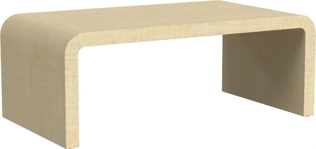 Butler Transitional Rectangular Coffee Table Beige 48 x 26 x 18 (1 of 7)