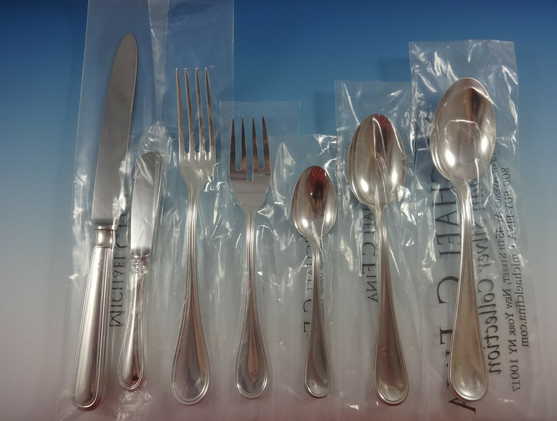 Giorgio by Greggio 60 Piece Sterling Silver Flatware Set for 8 with Storage Chest (1 of 6)