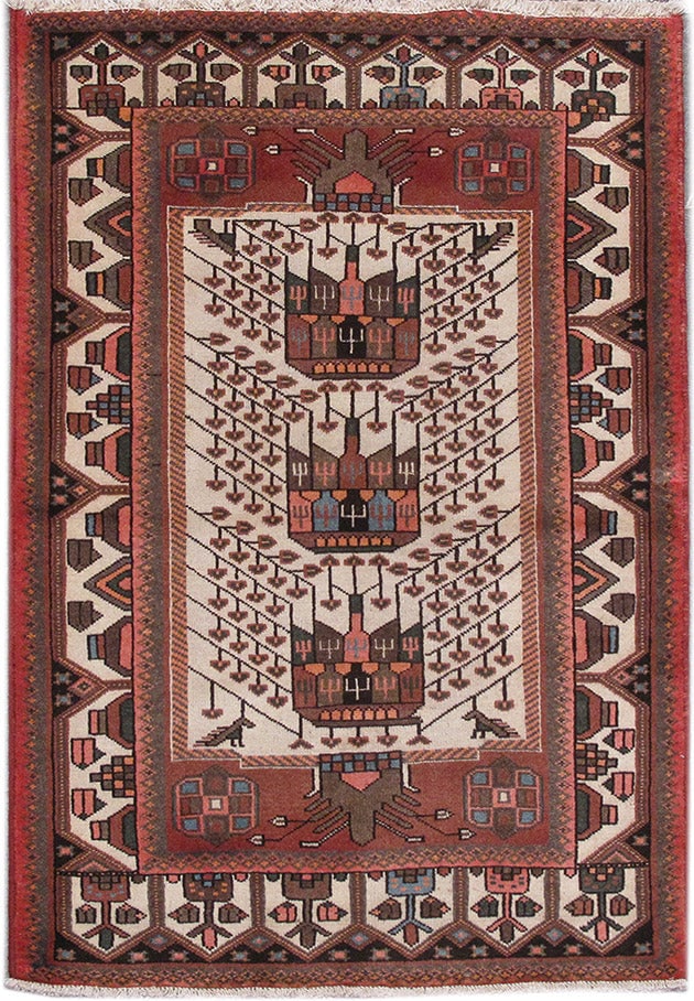 3.5 x 5 Persian Hamadan Tribal Ethnic Area Rug: 3.5 x 5 Persian Hamadan Tribal Ethnic Area Rug Free continental US Shipping This Persian tribal ethnic Hamadan rug features a 3.5 x 5 ft size and showcases traditional designs from the Hamadan region.