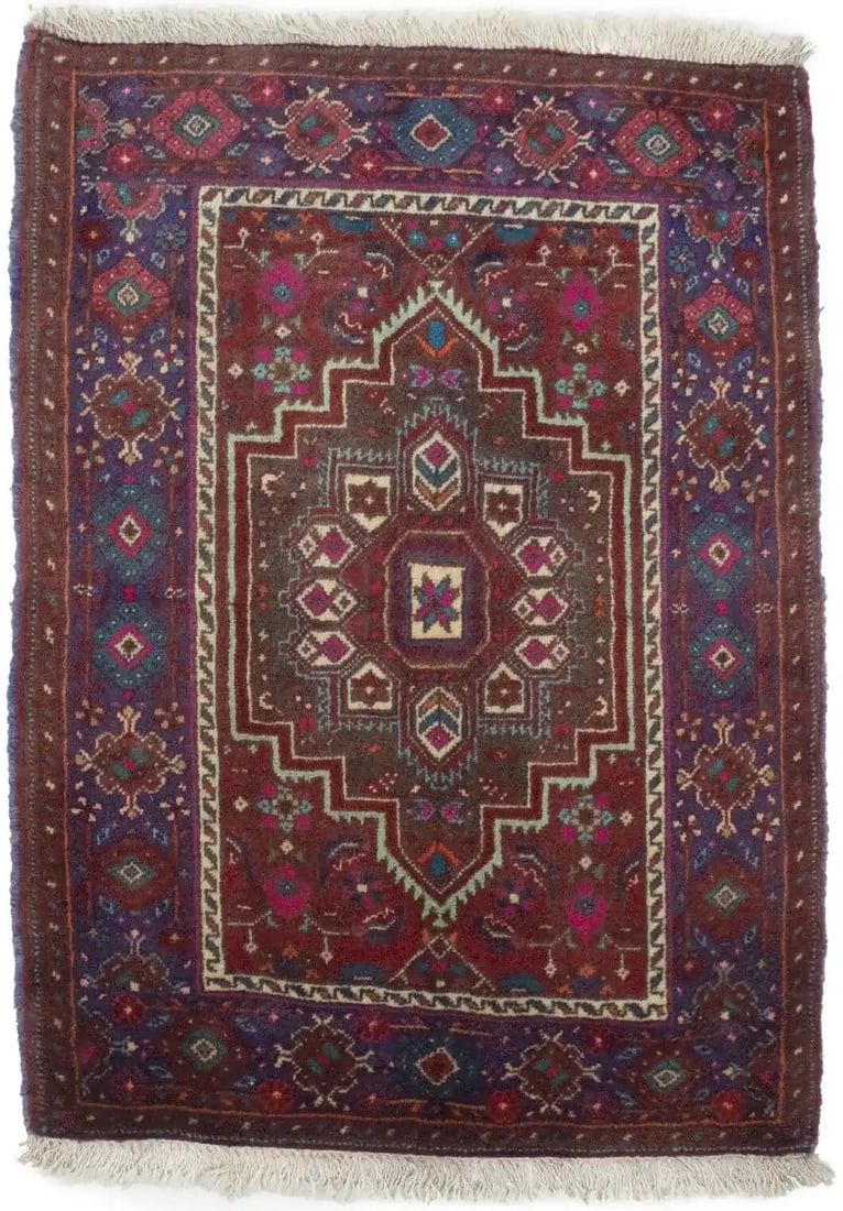 Rare Red Handmade Vintage Oriental Rug 2X3 ft Geometric Design Wool: Rare Red Handmade Vintage Oriental Rug 2X3 ft Geometric Design Wool This exquisite handmade vintage Oriental rug features a rare design ideal for enhancing entryways and other home spaces. Crafted fro