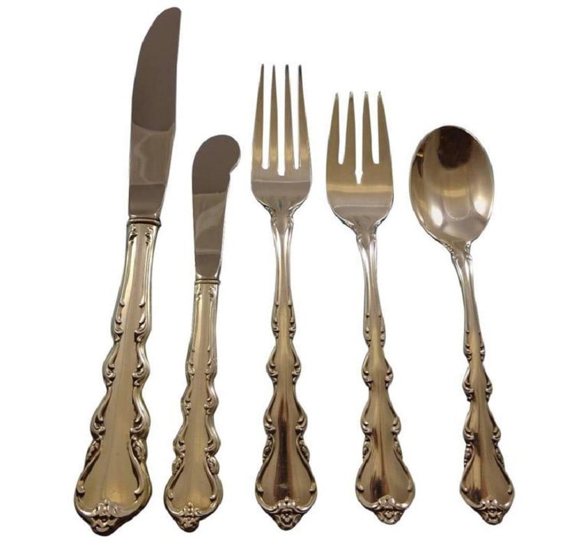 Angelique Sterling Silver Flatware Set Service for 24 by International Silver 128 Pieces (1 of 12)