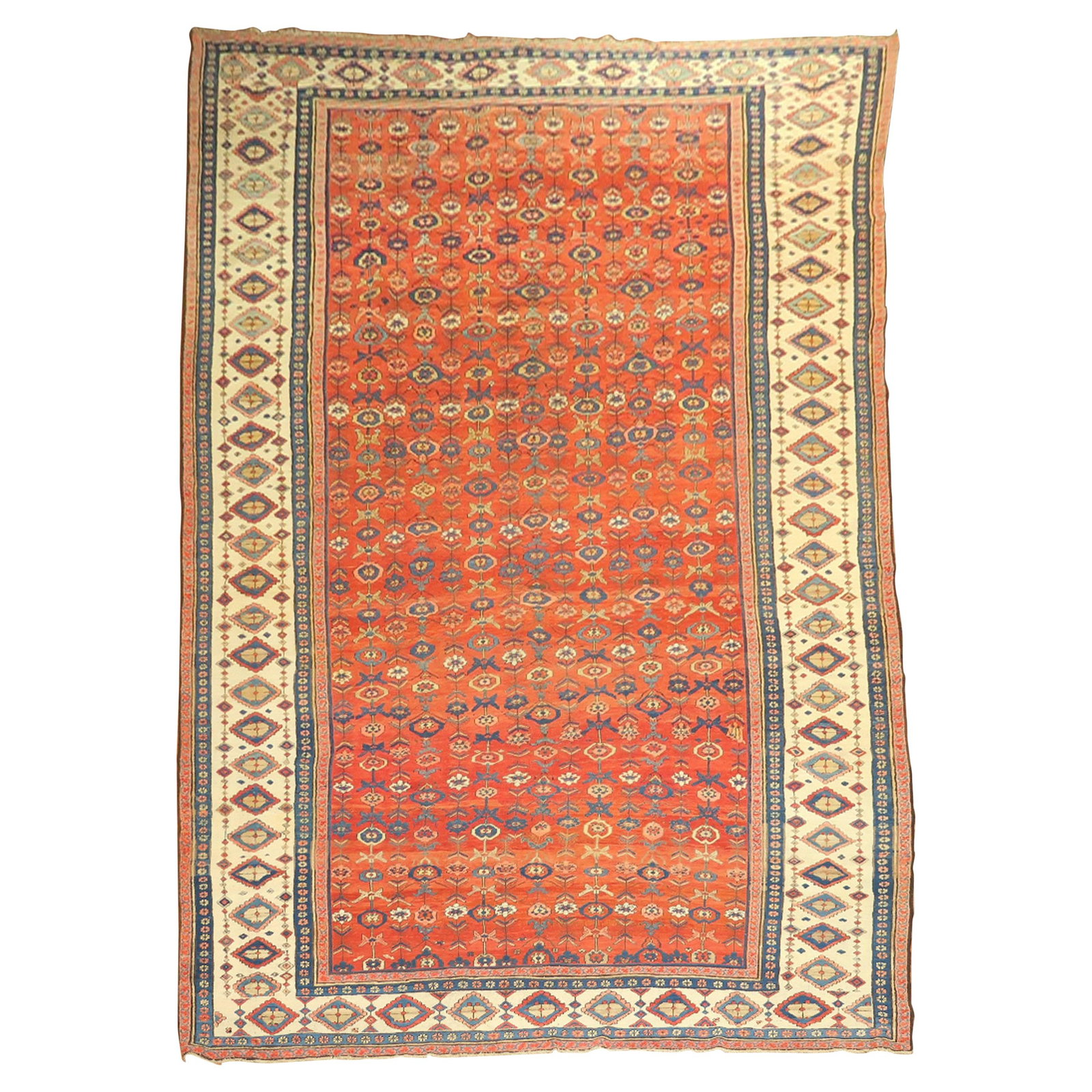 Antique Persian Bakshaish Tribal Rug 10'5" x 19' Hand-Knotted Wool 19th Century: Antique Persian Bakshaish Tribal Rug 10'5" x 19' Hand-Knotted Wool 19th Century Discover the exquisite craftsmanship of this Antique Persian Bakshaish Rug, a stunning example from the late 19th centur