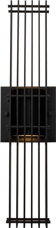 Kalco Ada Matte Black LED Outdoor Wall Sconce 19H: Kalco Ada Matte Black LED Outdoor Wall Sconce 19H Illuminate your outdoor spaces with this stylish matte black tall LED wall sconce. Designed with an industrial style, this fixture is perfect for addi