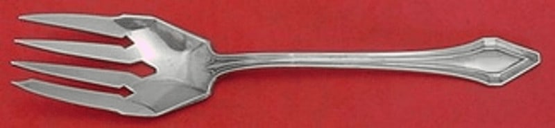 Gorham Clermont Sterling Silver Cold Meat Fork 7 1/8 Inch Serving: Gorham Clermont Sterling Silver Cold Meat Fork 7 1/8 Inch Serving This exquisite Clermont cold meat fork by Gorham is a stunning addition to any silverware collection. Crafted from high-quality sterli
