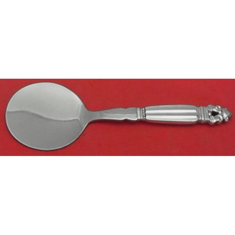 Georg Jensen Acorn Sterling Silver Tomato Server 8 Inch: Georg Jensen Acorn Sterling Silver Tomato Server 8 Inch Presenting a stunning tomato server from the renowned Acorn pattern by Georg Jensen. This exquisite piece features a sterling silver hollow hand