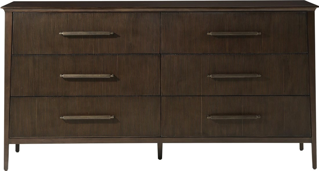 Theodore Alexander Lido Dresser Modern Rectangle Aluminum Wood: Theodore Alexander Lido Dresser Modern Rectangle Aluminum Wood Elevate your space with the Theodore Alexander Lido Dresser, a stunning piece that merges modern design with functionality. Crafted from