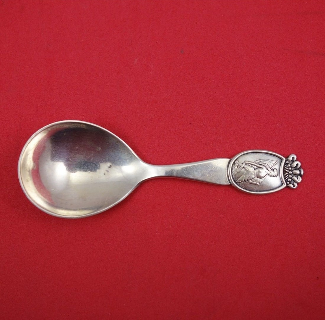 Cohr Sterling Silver 4 Inch Tea Caddy Spoon with Figural Woman Circa 1935: Cohr Sterling Silver 4 Inch Tea Caddy Spoon with Figural Woman Circa 1935 This exquisite tea caddy spoon, crafted by Cohr, features a charming figural woman design. Made of high-quality sterling silve