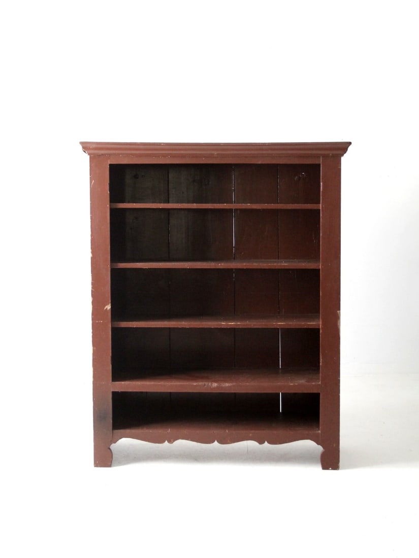 Early 20th Century Antique Bookcase with Decorative Moulding (1 of 12)