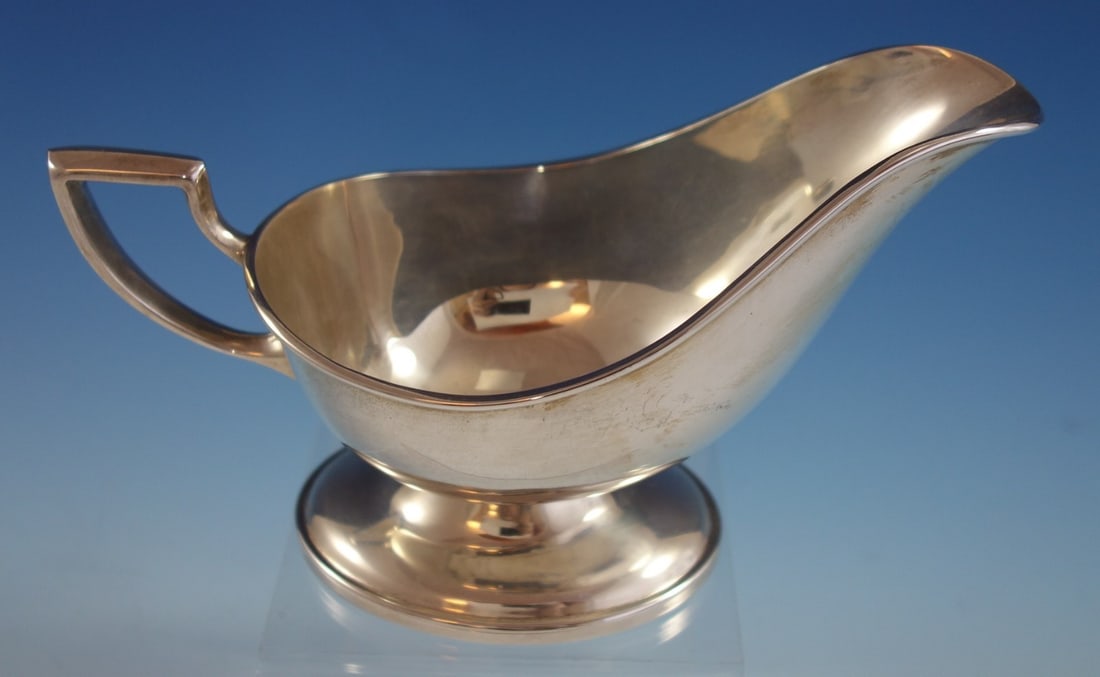 Manchester Pilgrim Sterling Silver Gravy Boat 7.5" Classic Design (1 of 6)
