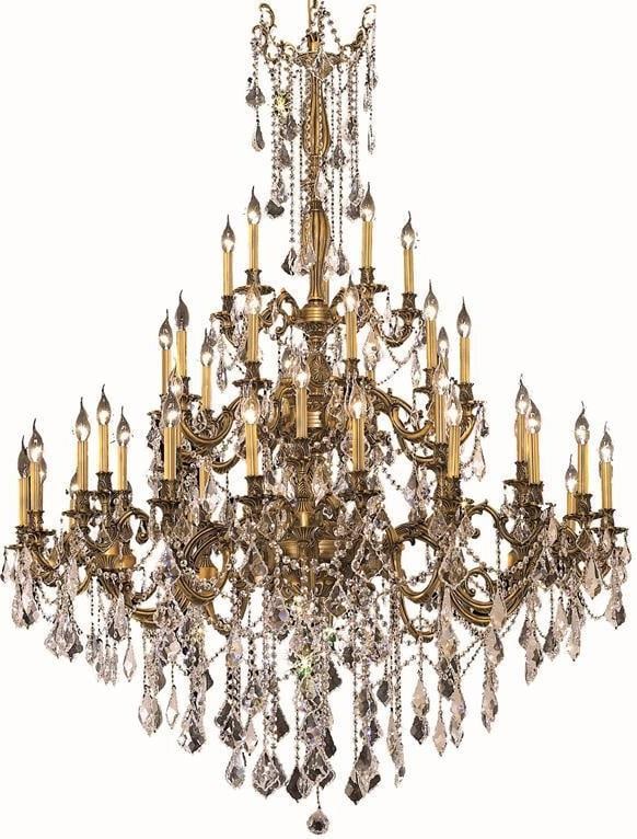 Elegant Lighting Rosalia Bowl Chandelier with Royal-Cut Crystals (1 of 1)