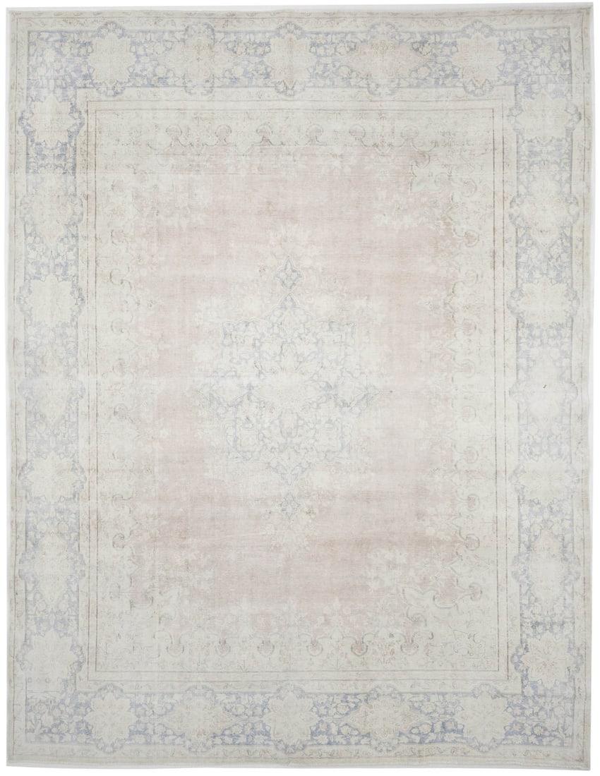Hand-Knotted Vintage Southern Asia Wool Area Rug 9'9 x 12'8 Floral Pattern: Hand-Knotted Vintage Southern Asia Wool Area Rug 9'9 x 12'8 Floral Pattern This antique distressed Oriental rug features a handmade, hand-knotted wool construction with a traditional floral design. Sh